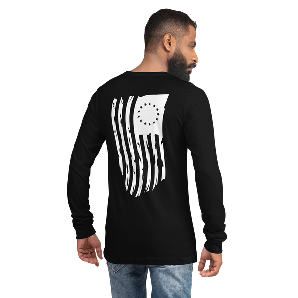 Betsy Ross American Flag Long Sleeve Tee