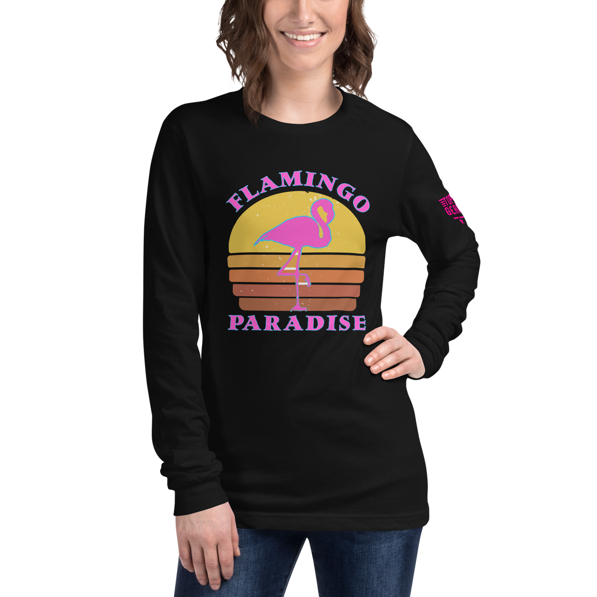 Flamingo Paradise Long Sleeve Tee