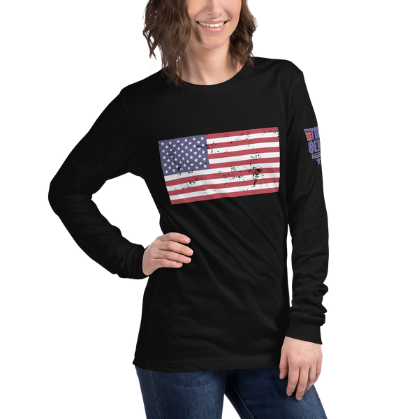 Classic American Flag Long Sleeve Tee