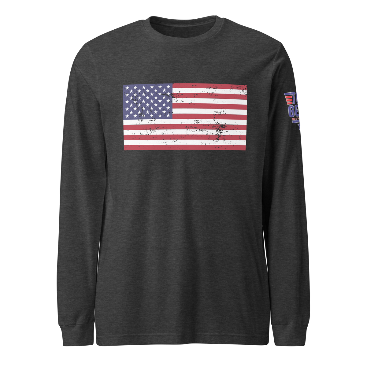 Classic American Flag Long Sleeve Tee