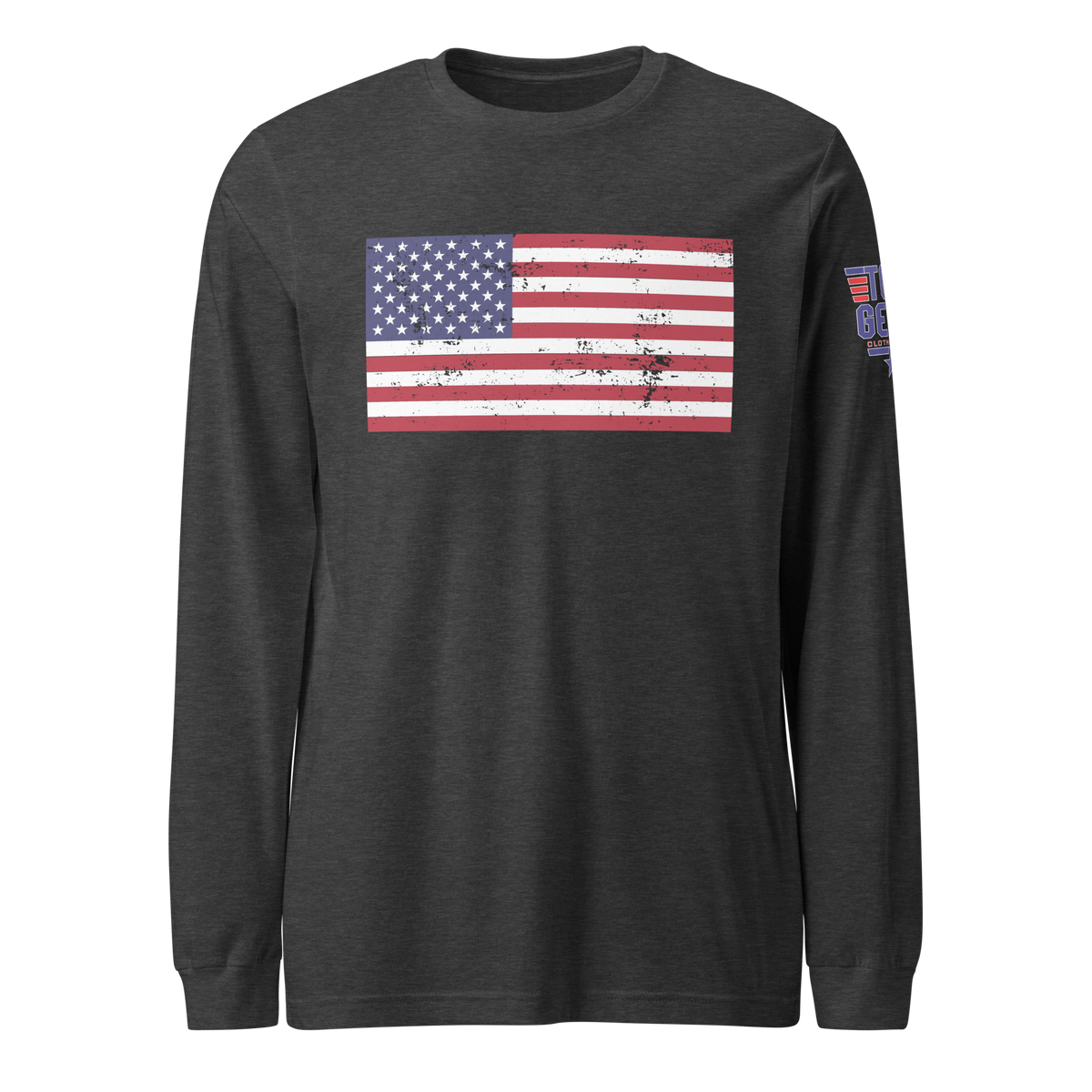 Classic American Flag Long Sleeve Tee