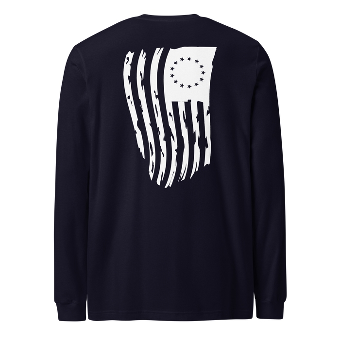 Betsy Ross American Flag Long Sleeve Tee