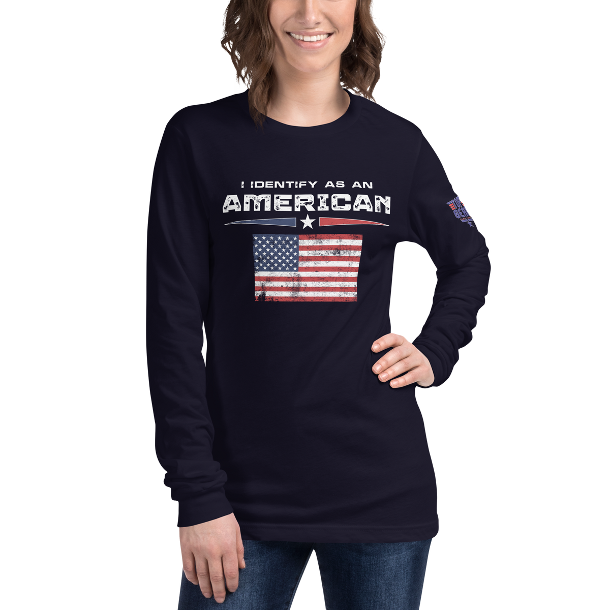 I Identify as an American Long Sleeve Tee