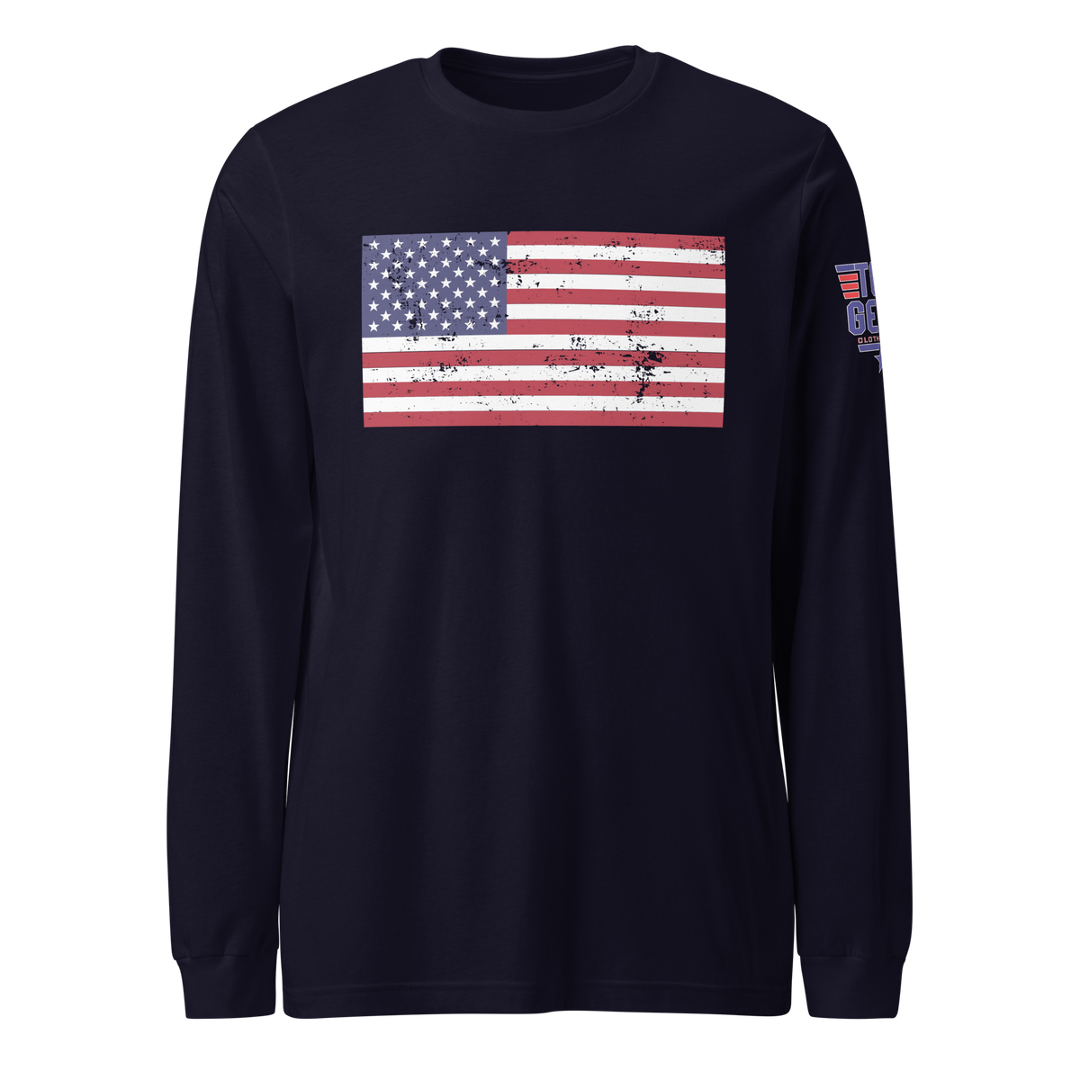 Classic American Flag Long Sleeve Tee