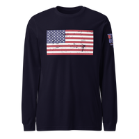 Classic American Flag Long Sleeve Tee