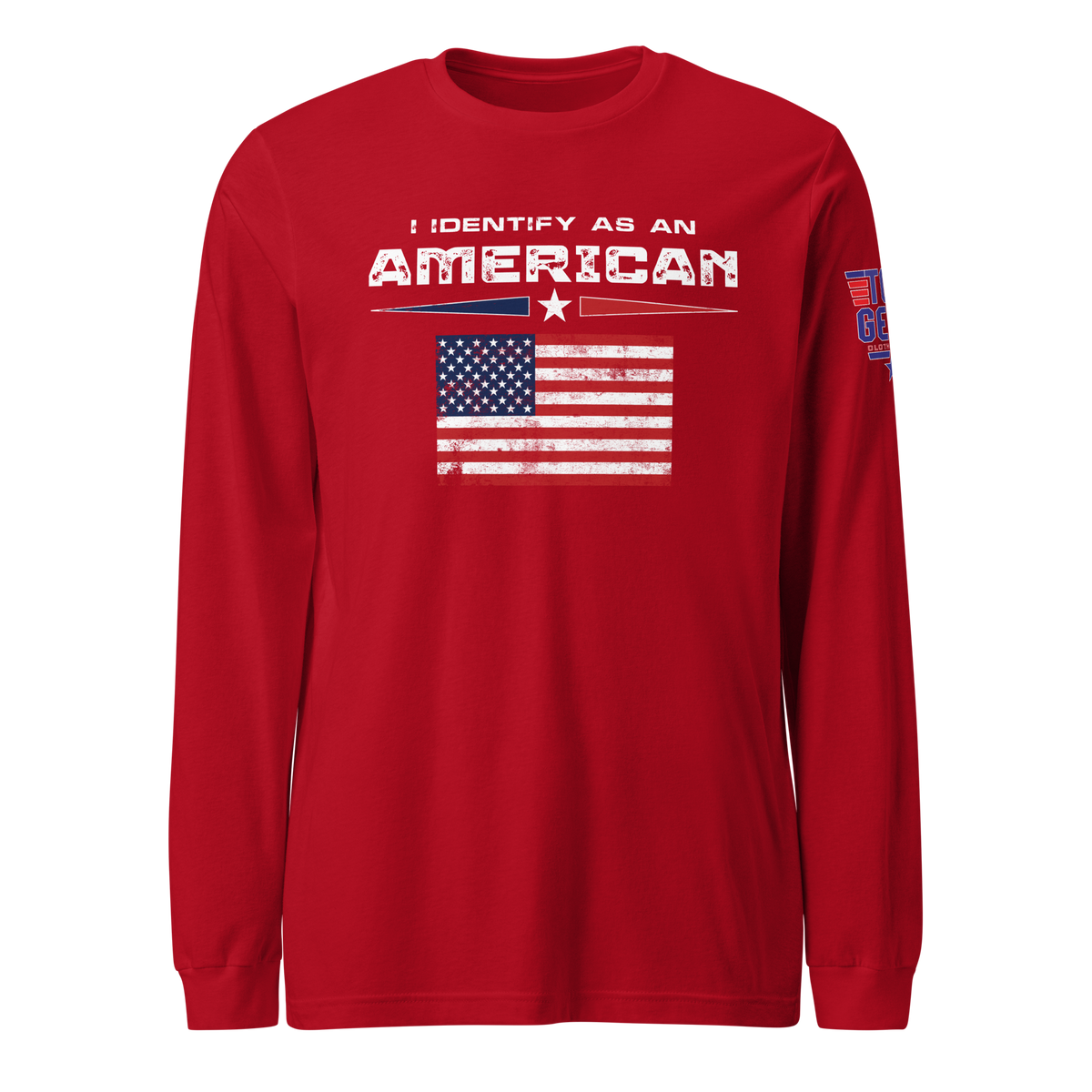 I Identify as an American Long Sleeve Tee