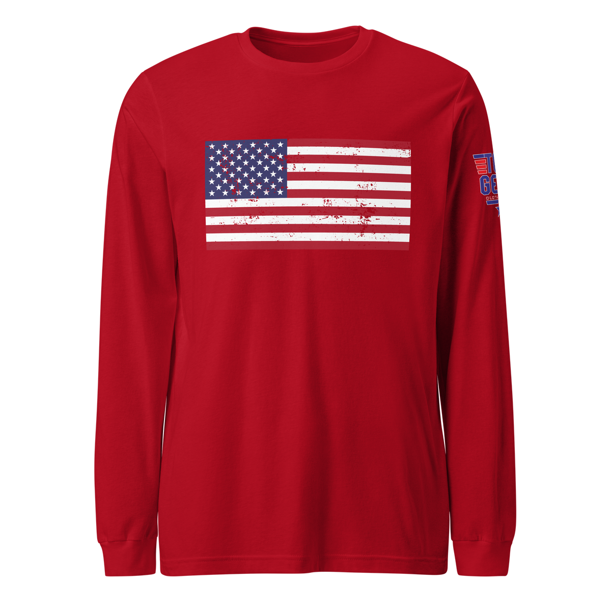 Classic American Flag Long Sleeve Tee