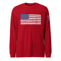 Classic American Flag Long Sleeve Tee