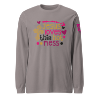 Jesus Loves This Hot Mess Long Sleeve Tee