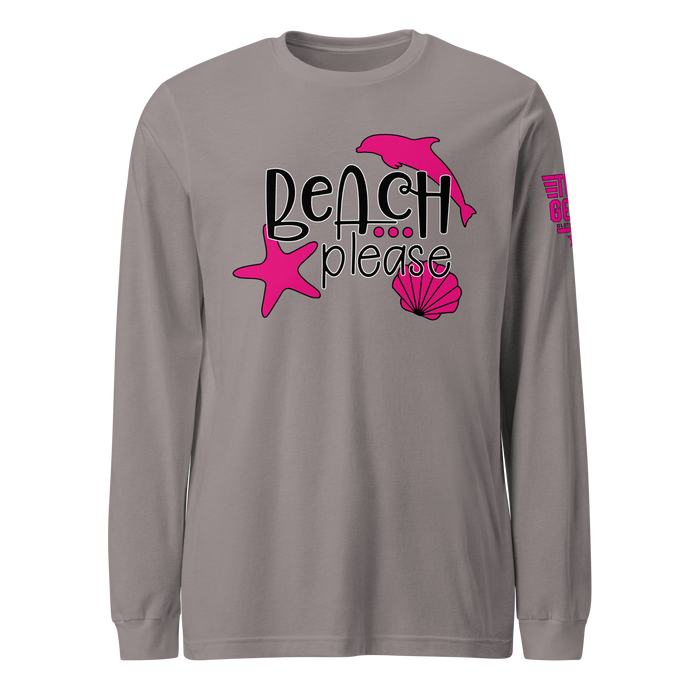 Beach Please Long Sleeve Tee