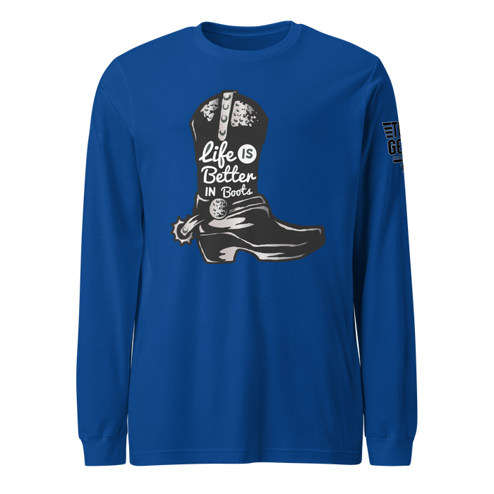 Life is Better in Boots Long Sleeve Tee