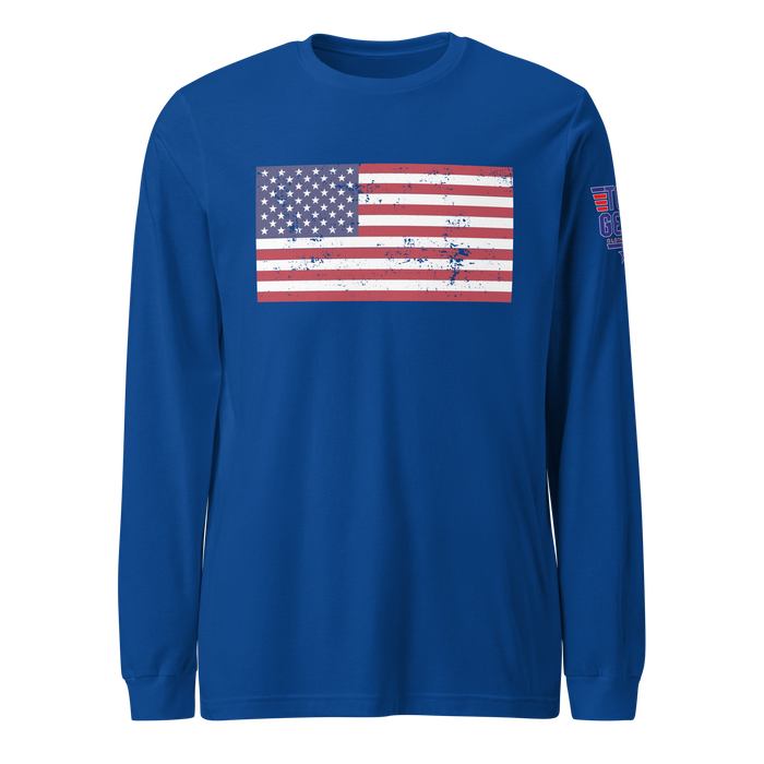 Classic American Flag Long Sleeve Tee