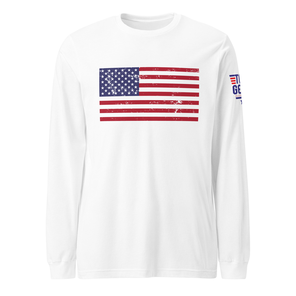 Classic American Flag Long Sleeve Tee