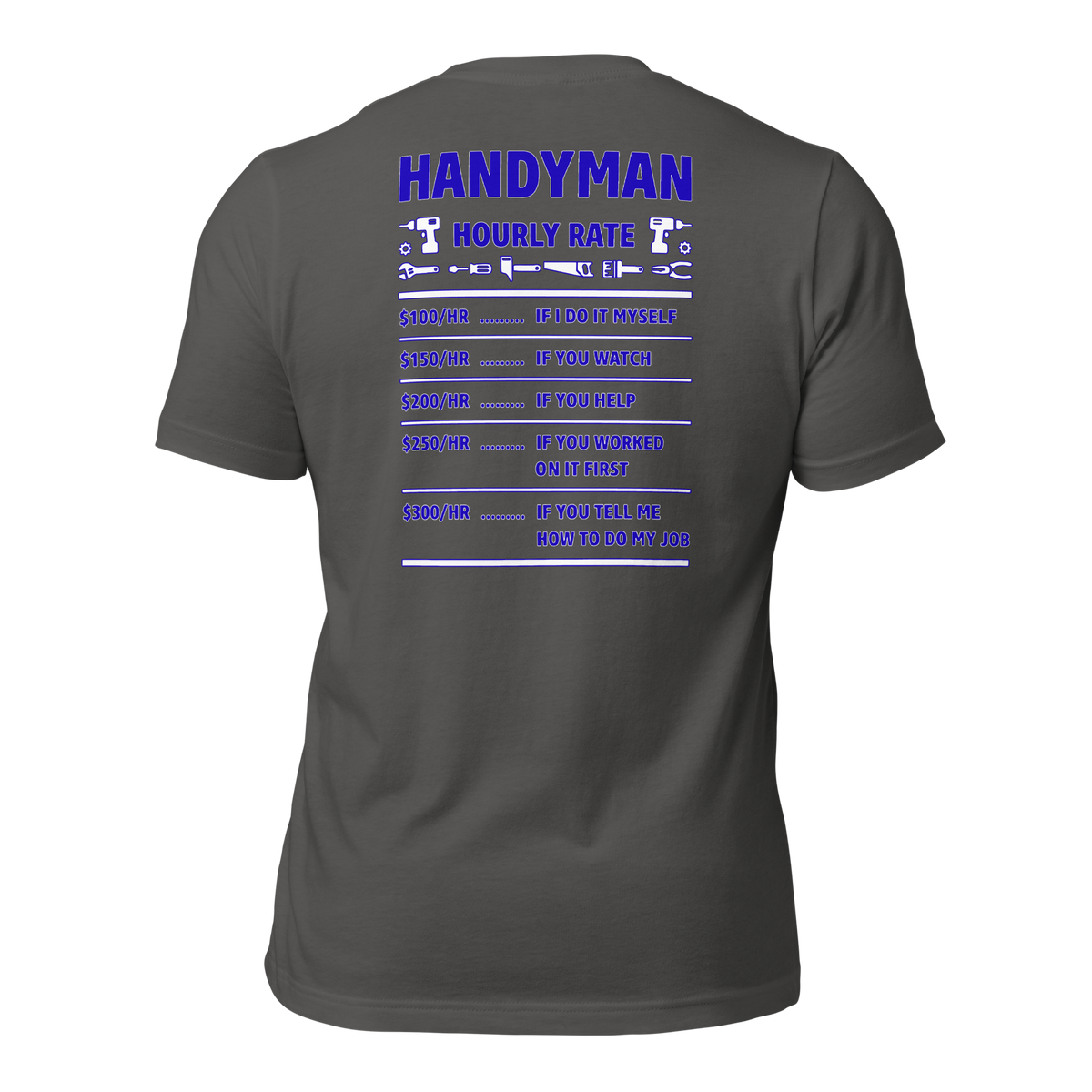 Handyman Hourly Rate T-Shirt