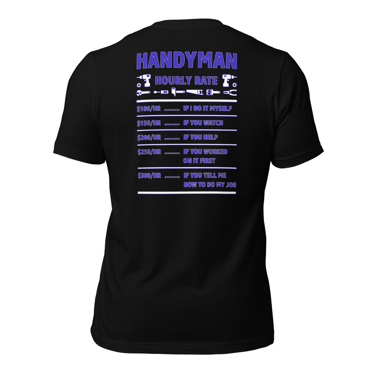 Handyman Hourly Rate T-Shirt